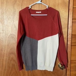 Color block sweater
